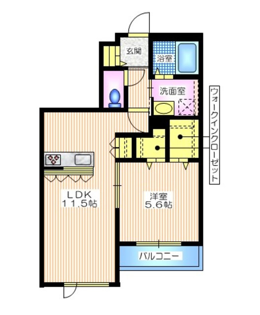へーベルバッハ山崎の間取り