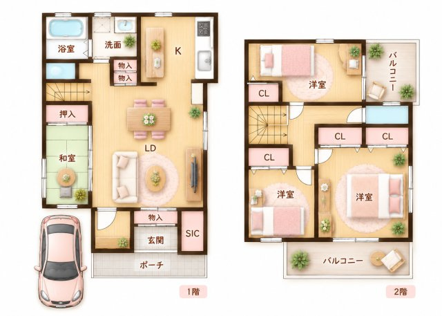 長尾元町4丁目　中古一戸建ての間取り|間取り図はいかがですか？ご希望を叶える間取りですか？リビングの広さは？水回りの位置は？カウンターキッチン？など色々な情報が集約されています。弊社ではリフォームなどのご相談も承っております。