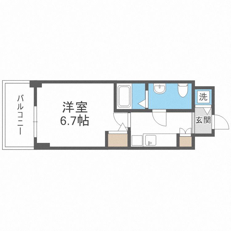 S-RESIDENCE北浜の間取り