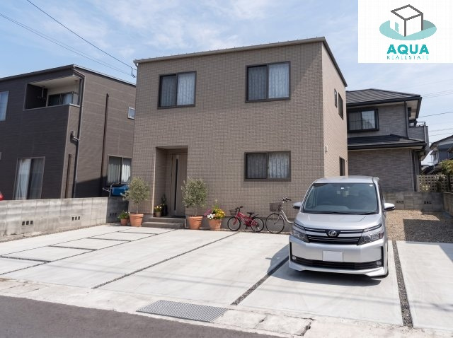 オール電化デザイナーズハウス川内町大松建売⑦の外観パース|現在建築中　2027年1月完成予定☆