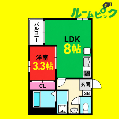 REGALEST栄生　名古屋市賃貸　仲介手数料無料の間取り