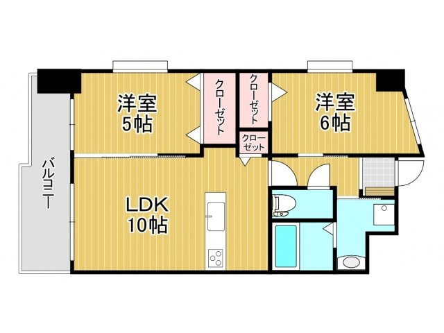 ギャラクシー西小倉の間取り