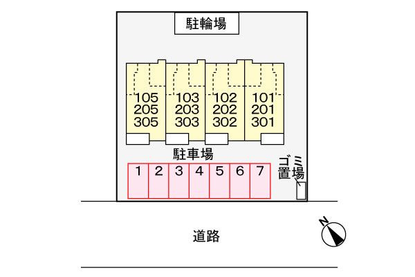 ジャルダン南の区画図