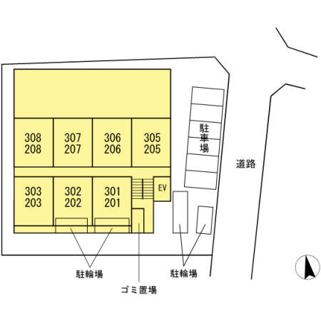 アンタレス府中の区画図