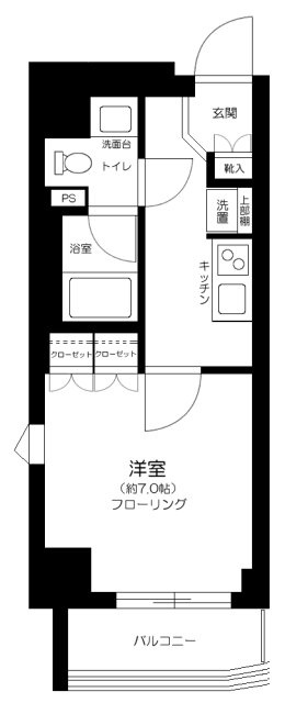墨田区両国１丁目の賃貸マンションの間取り