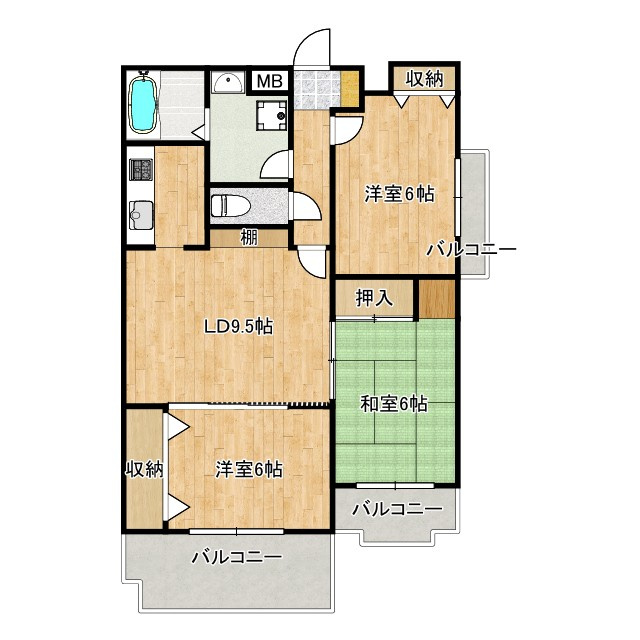 パークヒルズ西台の間取り|間取り図です