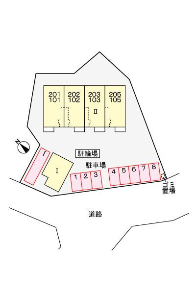 プランドールⅡの区画図
