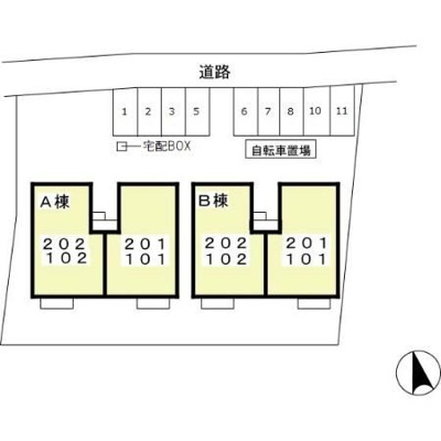 【区画図】 | ツインパティオ　Ａ/Ｂ
