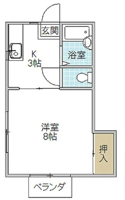 水戸市姫子 1棟アパートの間取り