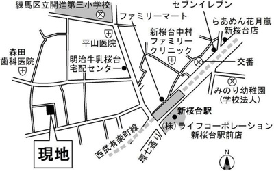 【地図】 | Ｐａｌｕｄｅ新桜台（パルーデ新桜台） 