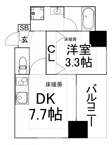 【間取り】 | ノルデンタワー南森町プレミアム