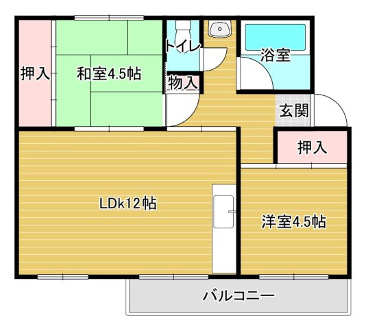 公団狭山住宅15号棟の間取り