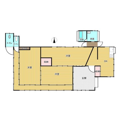 茨城町野曽中古物件の間取り