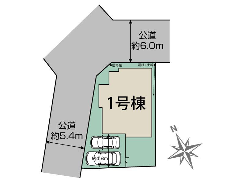 茅ヶ崎市富士見町　新築戸建の外観