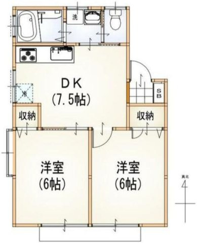 ルーミー石神の間取り