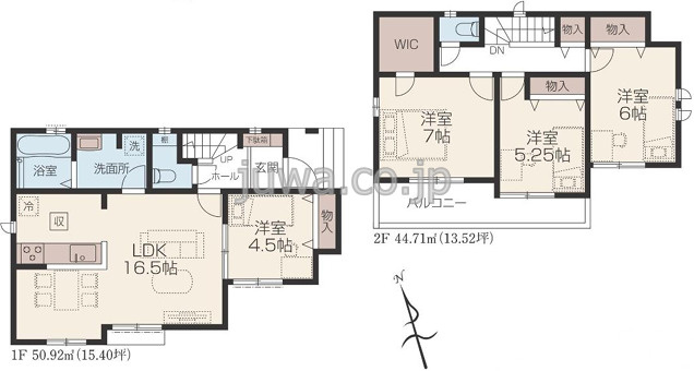 【新築分譲住宅】川越市砂久保の間取り
