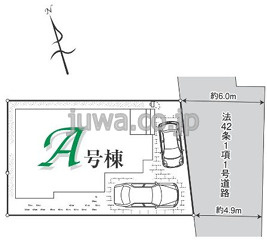 【新築分譲住宅】川越市砂久保の区画図