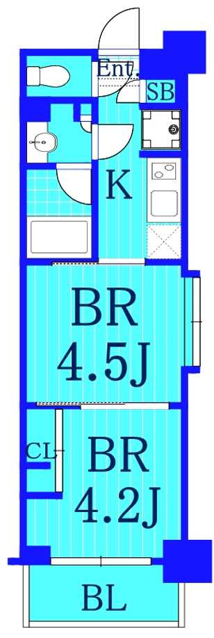 ガーラヴィスタ元住吉の間取り