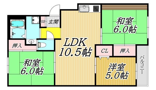 メゾン鈴原の間取り