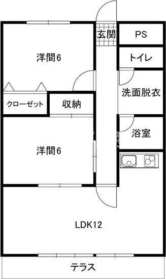 リリカルホリエの間取り