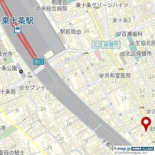 日神パレス東十条の地図
