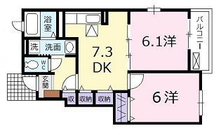 マイネ　ファミーリエ　Ⅰの間取り