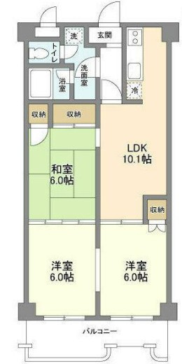 リベラルワタドの間取り|間取りです。