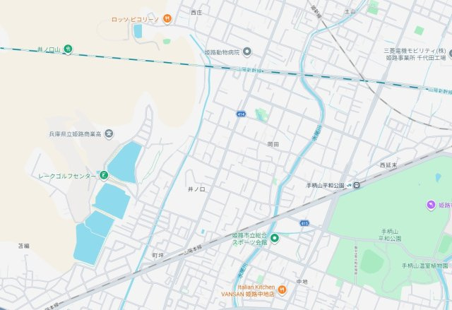 姫路市岡田　　　JR「手柄山平和公園」徒歩10分の周辺