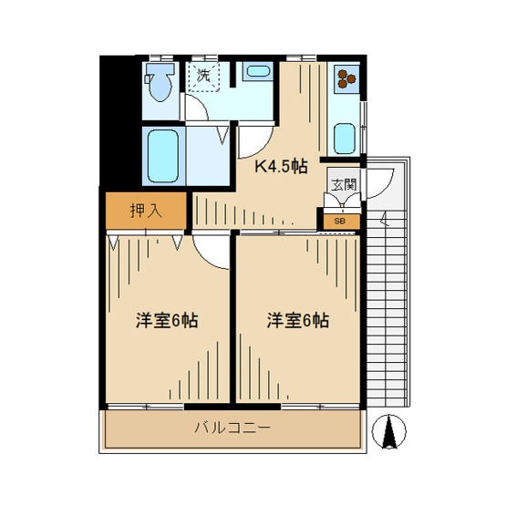【間取り】 | 西村アパート