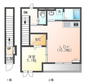 ピースフリーの間取り