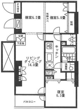 スペラール砧の間取り