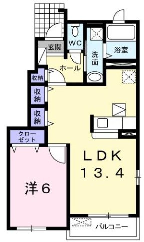 【間取り】 | メゾンミルフィーユ　Ａ