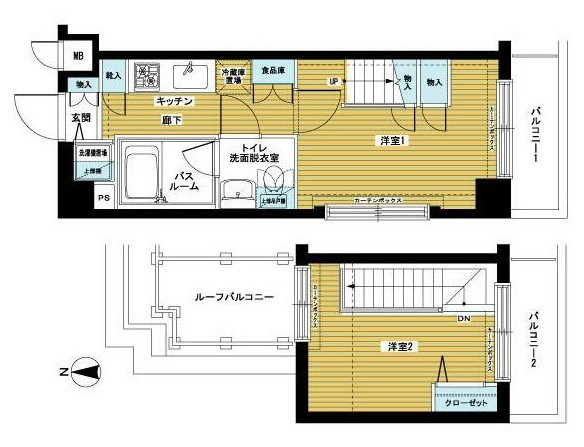 トーシンフェニックス高円寺南の間取り