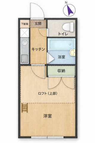 天二コーポの間取り