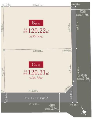 武蔵野市吉祥寺北町5丁目 中央線 三鷹駅 売地の土地図