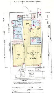 【間取り】 | プレサンス京橋GREENYARDレアルテ