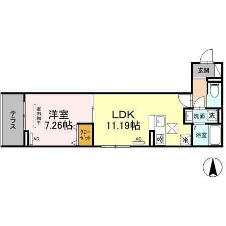 アヴァンス中村南の間取り