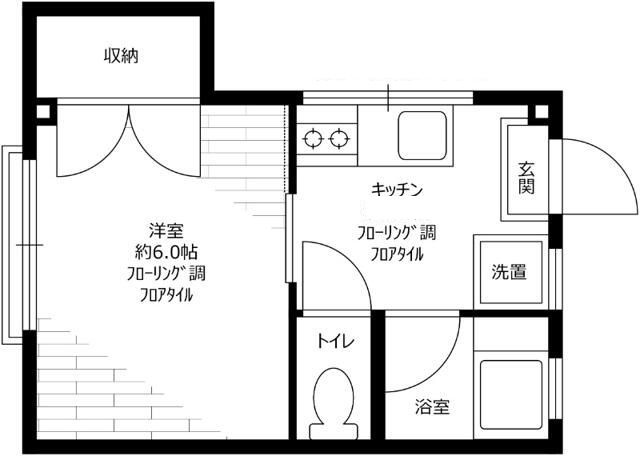 コーポ若村の間取り|間取りです。