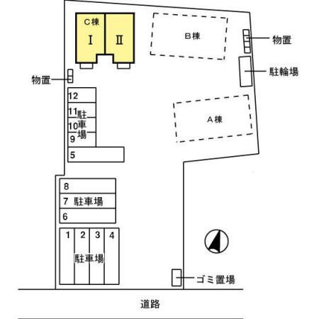 ラポール　C棟 Ⅰの区画図
