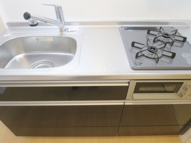 ヴィーヴェレ赤羽RESIDENCEのキッチン|お料理しやすいガスコンロです☆