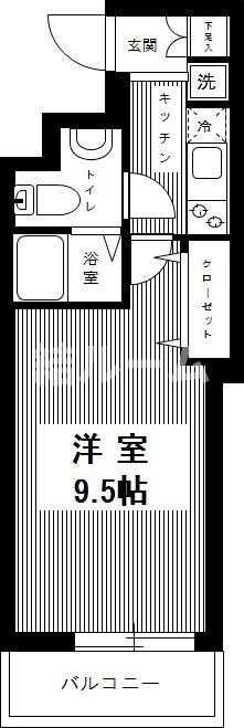 北区赤羽３丁目の賃貸マンションの間取り