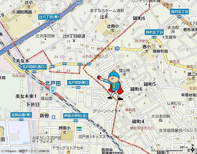 シャロン・ローズの地図