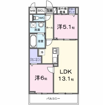 ベルアージュの間取り