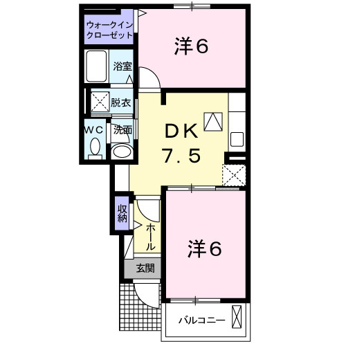 【間取り】 | シエル・エトワレⅠ | 間取図
