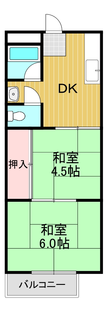 ハイツ高倉台の間取り