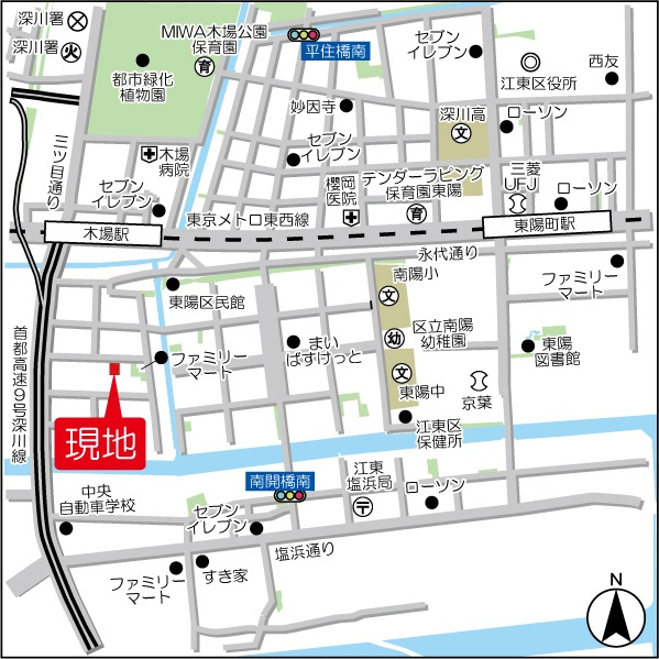 バウムプラッツの地図