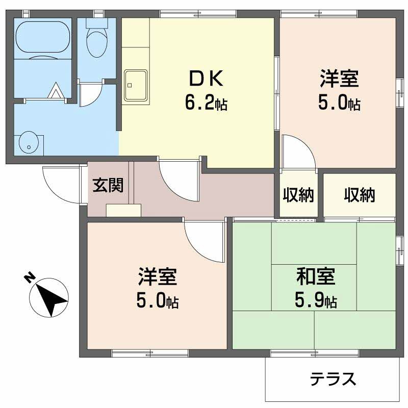 サンメゾンくすの木の間取り