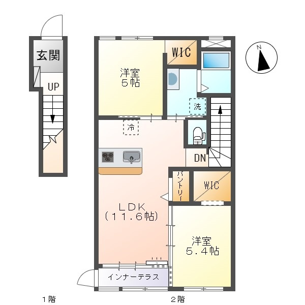 シュキュールBの間取り