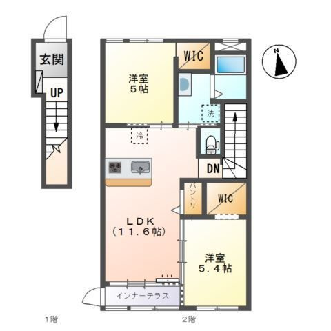 シュキュール　Bの間取り