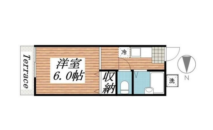 松戸市新松戸４丁目のアパートの間取り